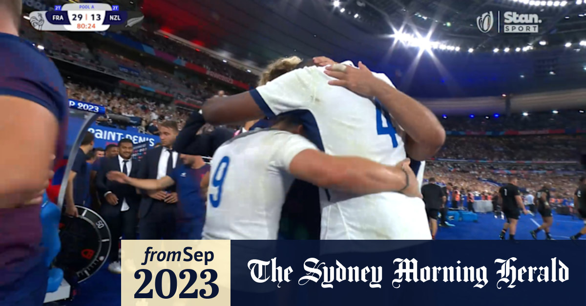 Video France vs All Blacks RWC highlights